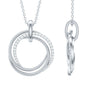 Certified Diamond Eternity Circle Necklace For Her