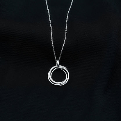 Certified Diamond Eternity Circle Necklace For Her