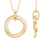 Certified Diamond Eternity Circle Necklace For Her
