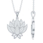 Diamond Designer Lotus Flower Necklace