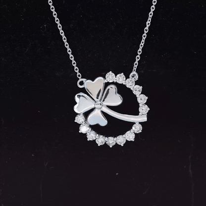 Certified Diamond Lucky 4 Leaf Necklace