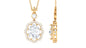 Certified 1.2 Carat Moissanite Statement Necklace for Women