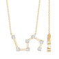 Moissanite Constellation Leo Zodiac Sign Necklace