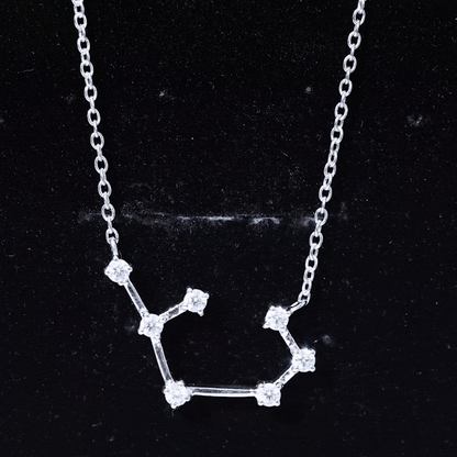 Certified Moissanite Constellation Sagittarius Zodiac Sign Necklace