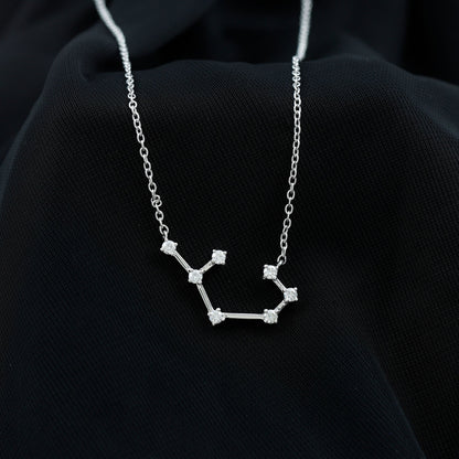 Certified Moissanite Constellation Sagittarius Zodiac Sign Necklace
