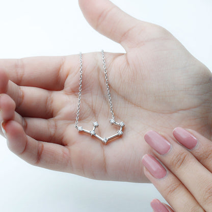 Certified Moissanite Constellation Sagittarius Zodiac Sign Necklace