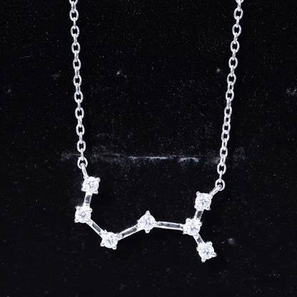 Certified Moissanite Constellation Scorpio Zodiac Necklace