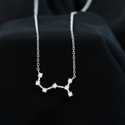 Certified Moissanite Constellation Scorpio Zodiac Necklace
