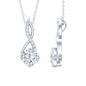 2 Carat Cushion Cut Cubic Zirconia Infinity Necklace for Women