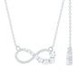 Certified Moissanite Infinity Necklace