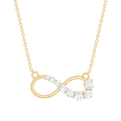 Certified Moissanite Infinity Necklace