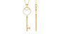 Certified Moissanite Open Heart Key Pendant for Her