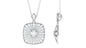 Certified Vintage Inspired Moissanite Wedding Necklace for Women
