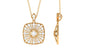 Certified Vintage Inspired Moissanite Wedding Necklace for Women