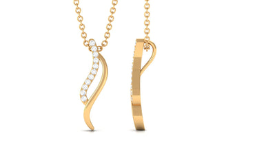 Minimal Moissanite Promise Necklace for Women