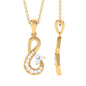 Certified Moissanite Infinity Pendant for Women
