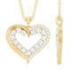 Certified Moissanite Open Heart Pendant