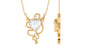 2 CT Moissanite Devil Heart Necklace in Bezel Setting