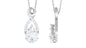 Certified 2.2 Carat Moissanite Infinity Pendant Necklace for Women