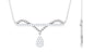 Designer Moissanite Bar Drop Necklace in Pave Setting