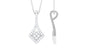 Designer Moissanite Dangle Pendant in Prong Setting