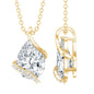 2.2 Carat Certified Moissanite Designer Teardrop Pendant
