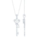 Vintage Moissanite Key Pendant for Women