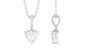 Certified 1.5 Carat Heart Shaped Moissanite Solitaire Necklace