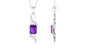 Natural 1.4 Carat Emerald Cut Amethyst Designer Necklace with Chain