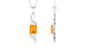 1 Carat Emerald Cut Fire Opal Designer Pendant with Diamond