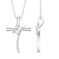 Diamond Cross Pendant Necklace for Women