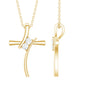 Diamond Cross Pendant Necklace for Women