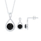 Natural Black Onyx Infinity Jewelry Set for Women