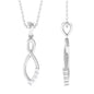 Natural Diamond Infinity Pendant Necklace for Women
