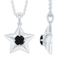 Natural Black Onyx Star Pendant Necklace for Women