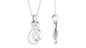 Twin Interlock Infinity Pendant Necklace with Natural Diamond