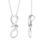 Certified Diamond Twisted Infinity Necklace