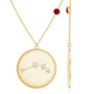 Genuine Ruby and Diamond Cancer Constellation Necklace