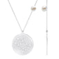Freshwater Pearl and Diamond Zodiac Gemini Necklace