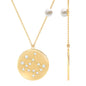 Freshwater Pearl and Diamond Zodiac Gemini Necklace