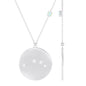 Natural Ethiopian Opal Diamond Zodiac Libra Constellation Necklace