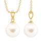Natural 7.4 Carat Freshwater Pearl Solitaire Drop Necklace With Chain
