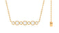 Bezel Set Natural Diamond Horizontal Bar Necklace