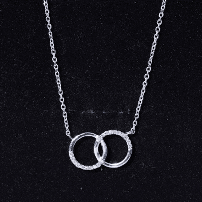 Certified Diamond Circle Pendant Necklace