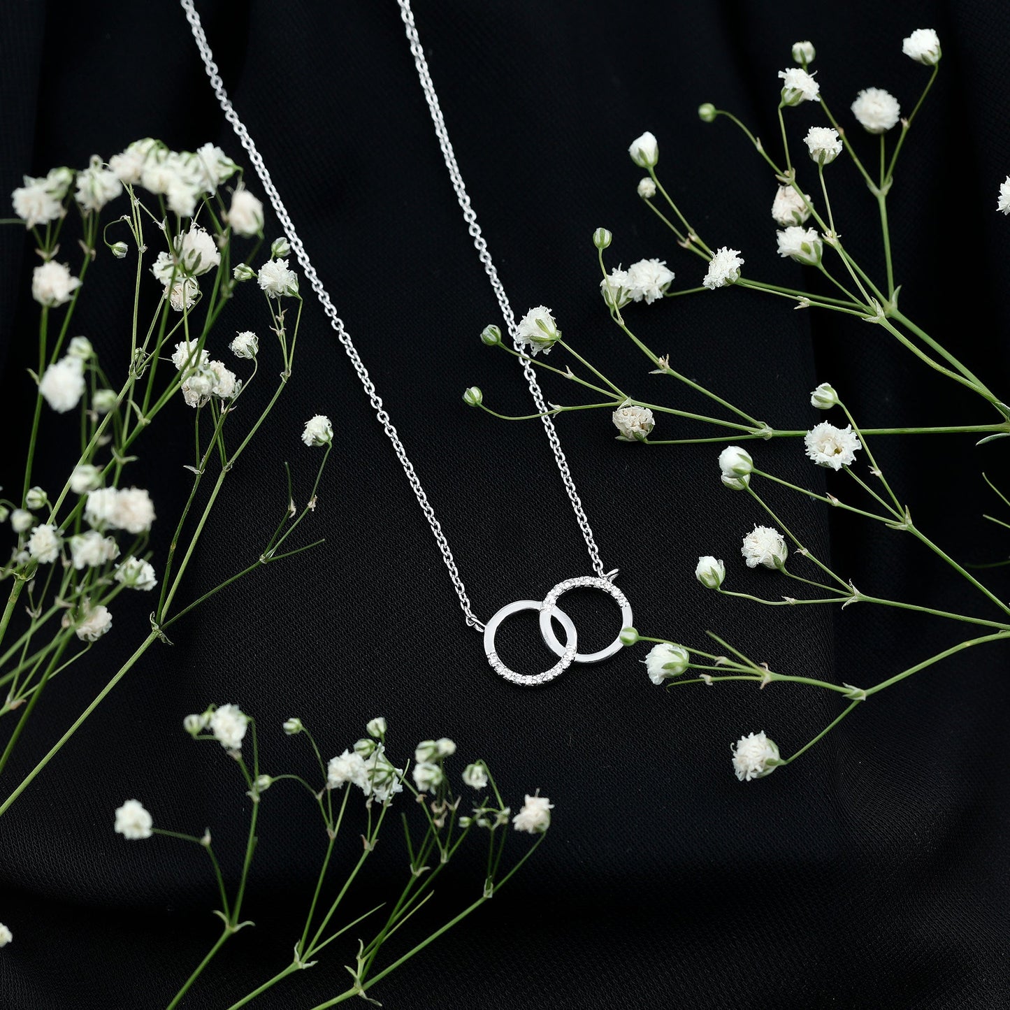 Certified Diamond Circle Pendant Necklace