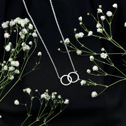 Certified Diamond Circle Pendant Necklace