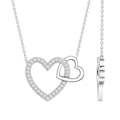 Diamond 2 Heart Promise Necklace