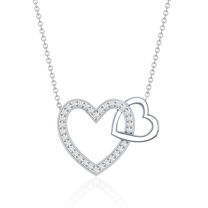 Diamond 2 Heart Promise Necklace