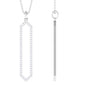 Certified Diamond Geometric Necklace For Women