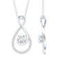 Certified Moissanite Infinity Pendant Necklace for Women